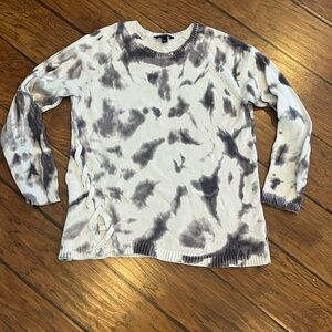 Rock & Republic Gray Tie-Dye Sweater